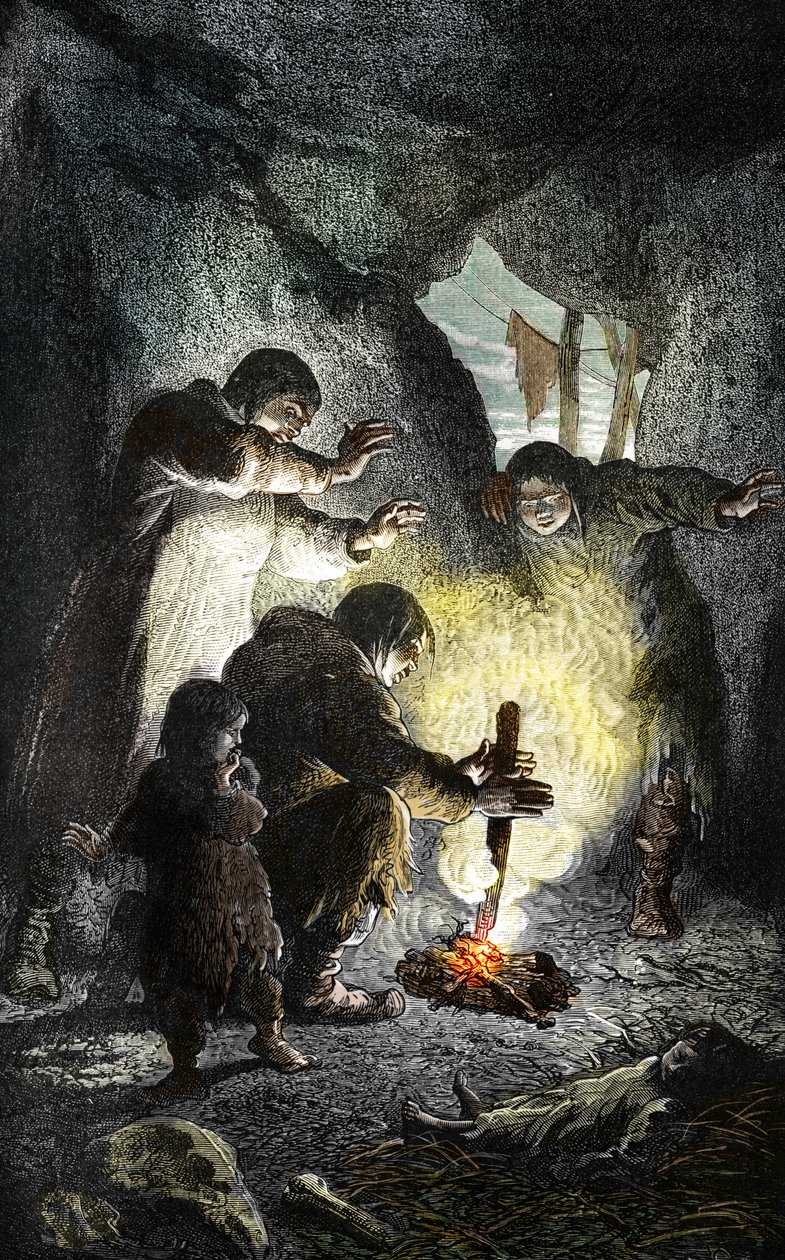 Prehistorya: ateşin keşfi by Unbekannter Künstler