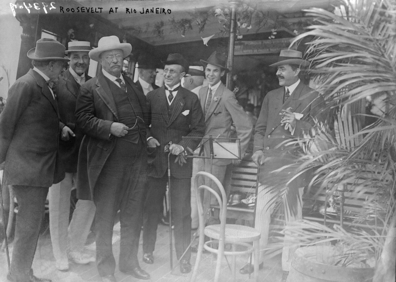 Başkan Theodore Roosevelt, Roosevelt-Rondon Bilimsel Seferi öncesinde Rio de Janeiro