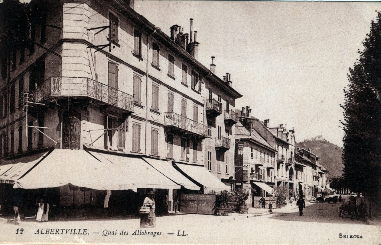 Rhone Alpes, Savoie (73), Albertville: Quai des Allobroges