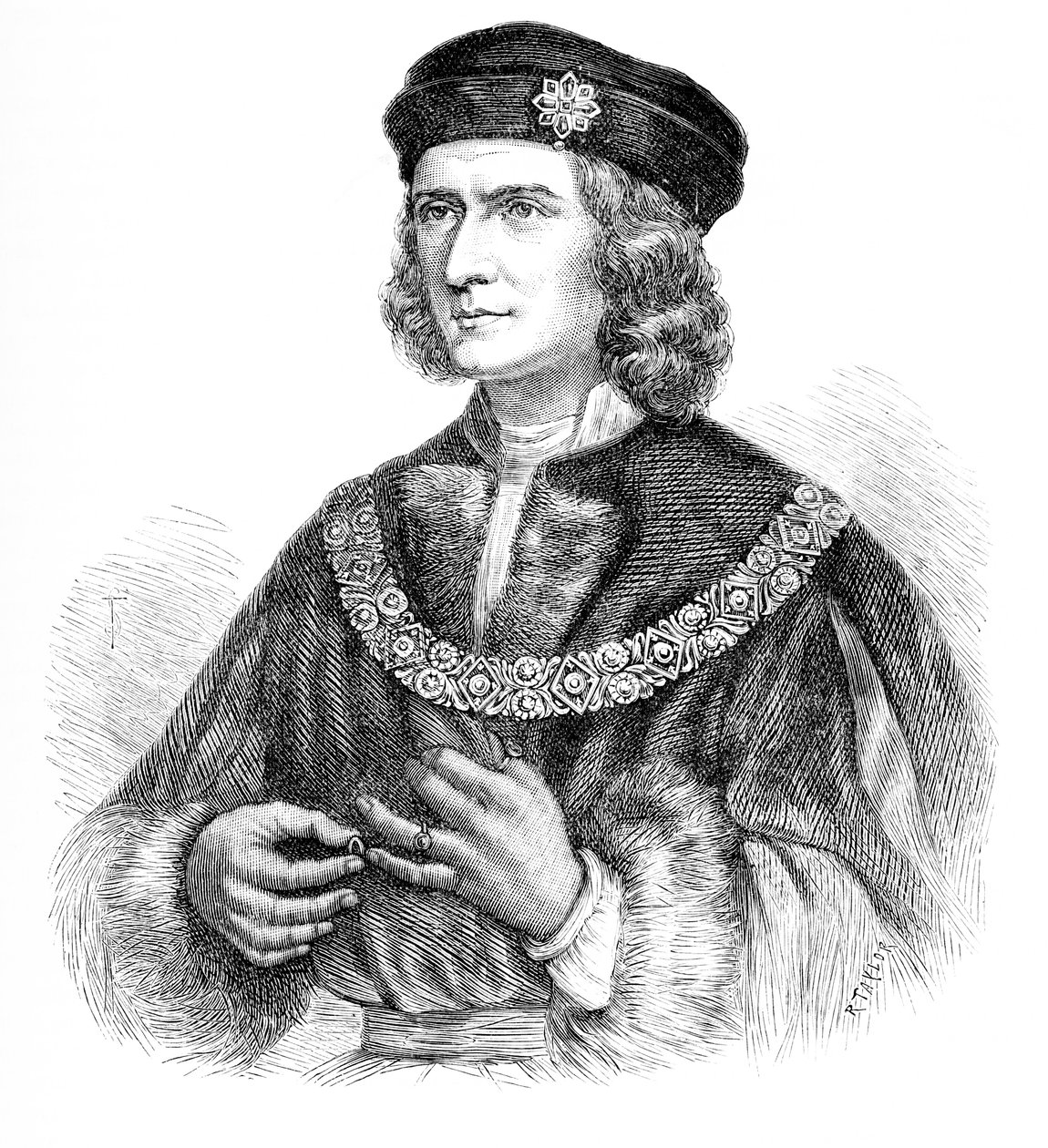 İngiltere Kralı III.Richard (gravür) by Unbekannter Künstler