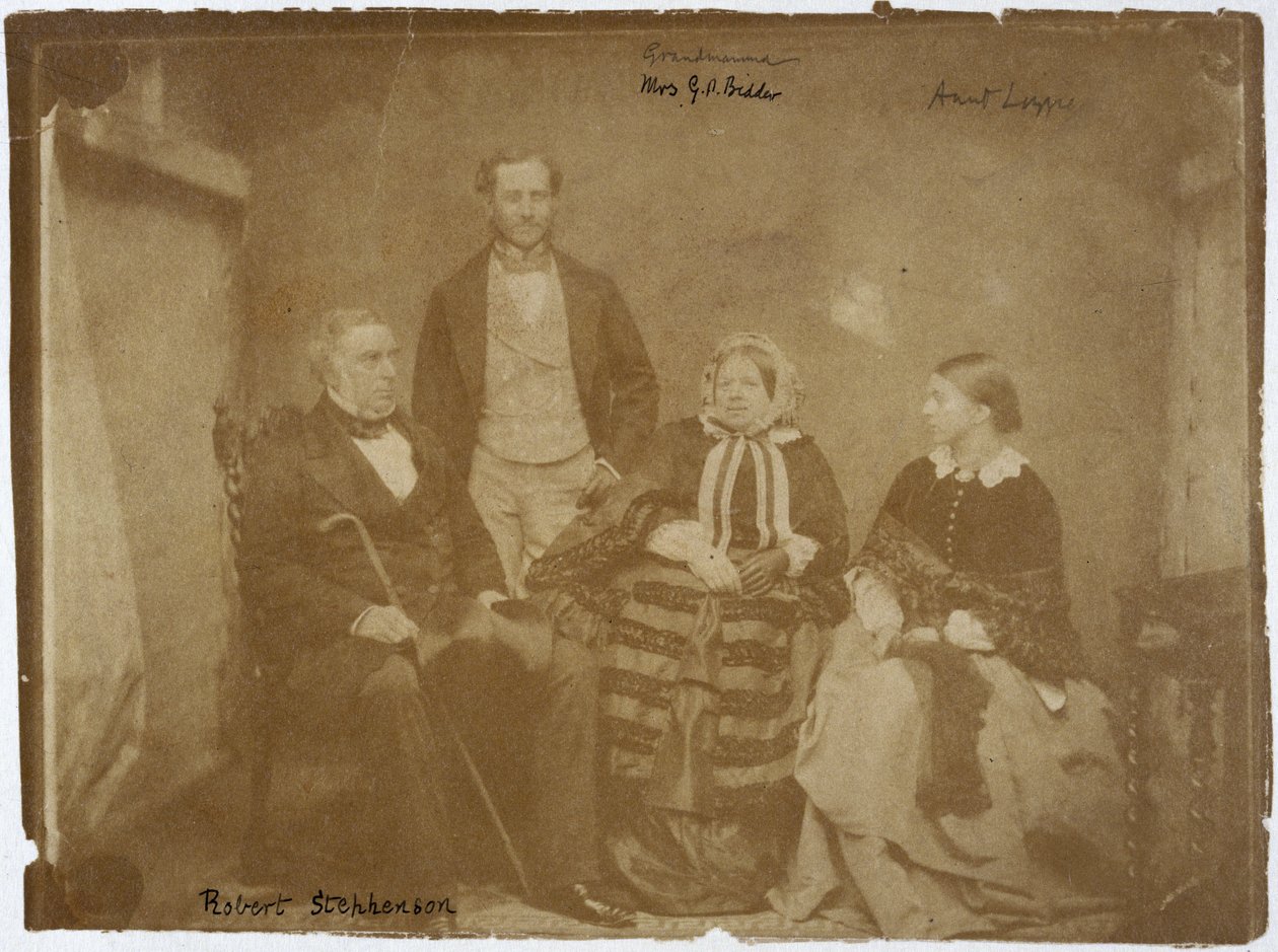 Robert Stephenson, İngiliz makine ve inşaat mühendisi ve ailesi, 1850