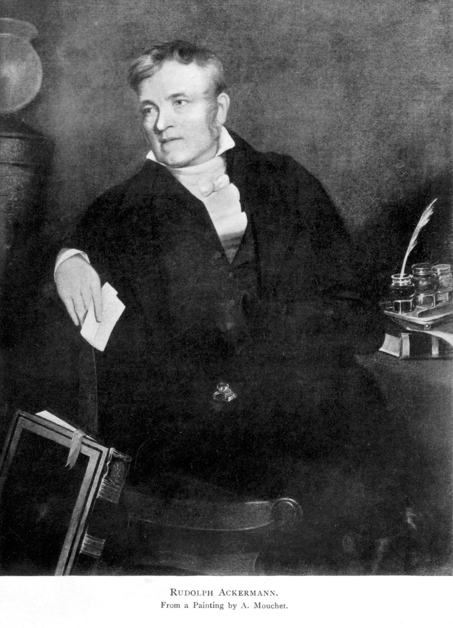 Rudolph Ackermann, Alman yayıncı, 19. yüzyılın başlarında by Unbekannt