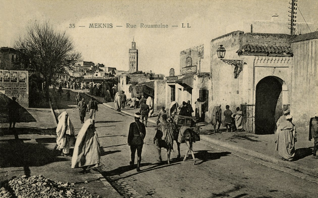Rue Rouamzine, Meknes, Fas by Unbekannter Künstler