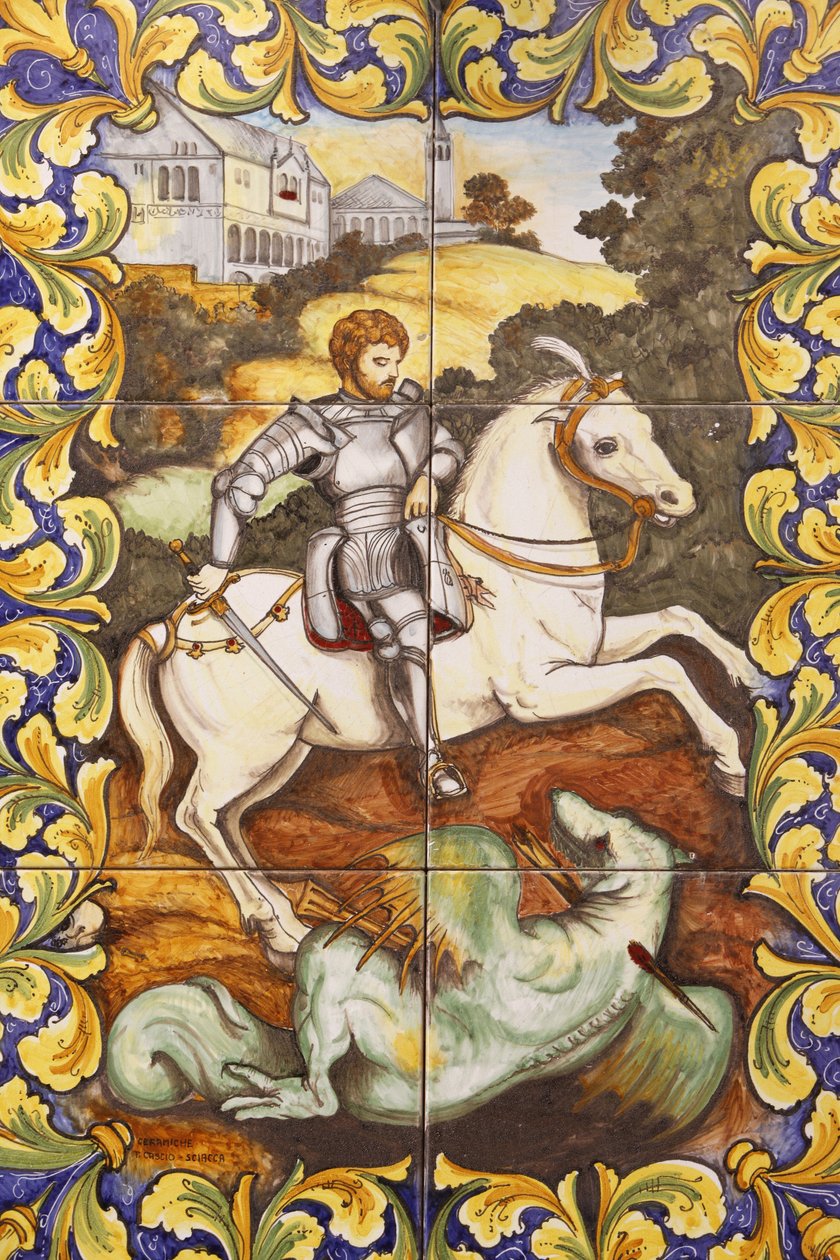 Saint-George ejderhayı öldürüyor, Malte by Unbekannt