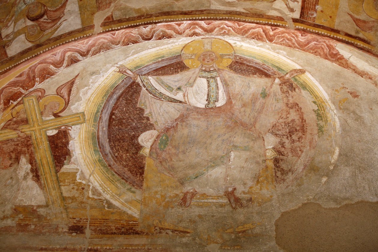 Saint-Savin sur Gartempe manastır kilisesi Batı sundurma boyama : İsa zafer Saint-Savin Fransa by Unbekannt