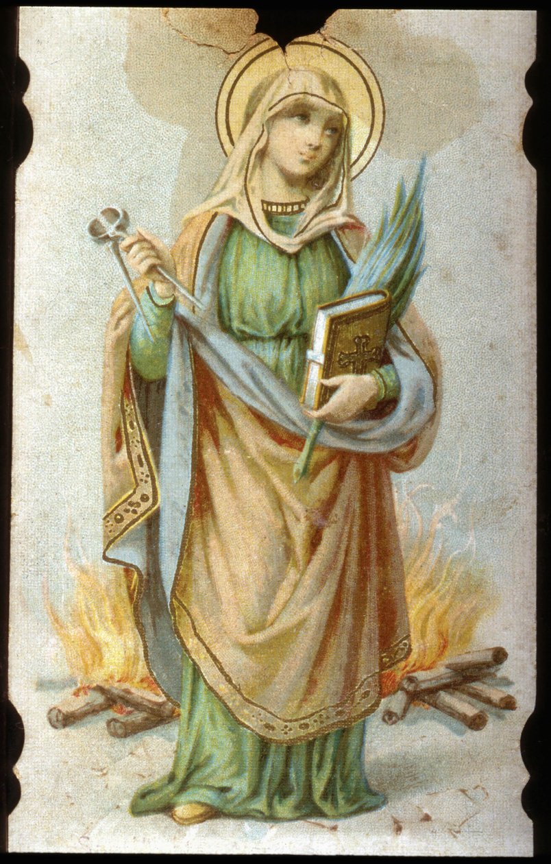 Sainte Appoline, Kromolitografik Karton by Unbekannter Künstler
