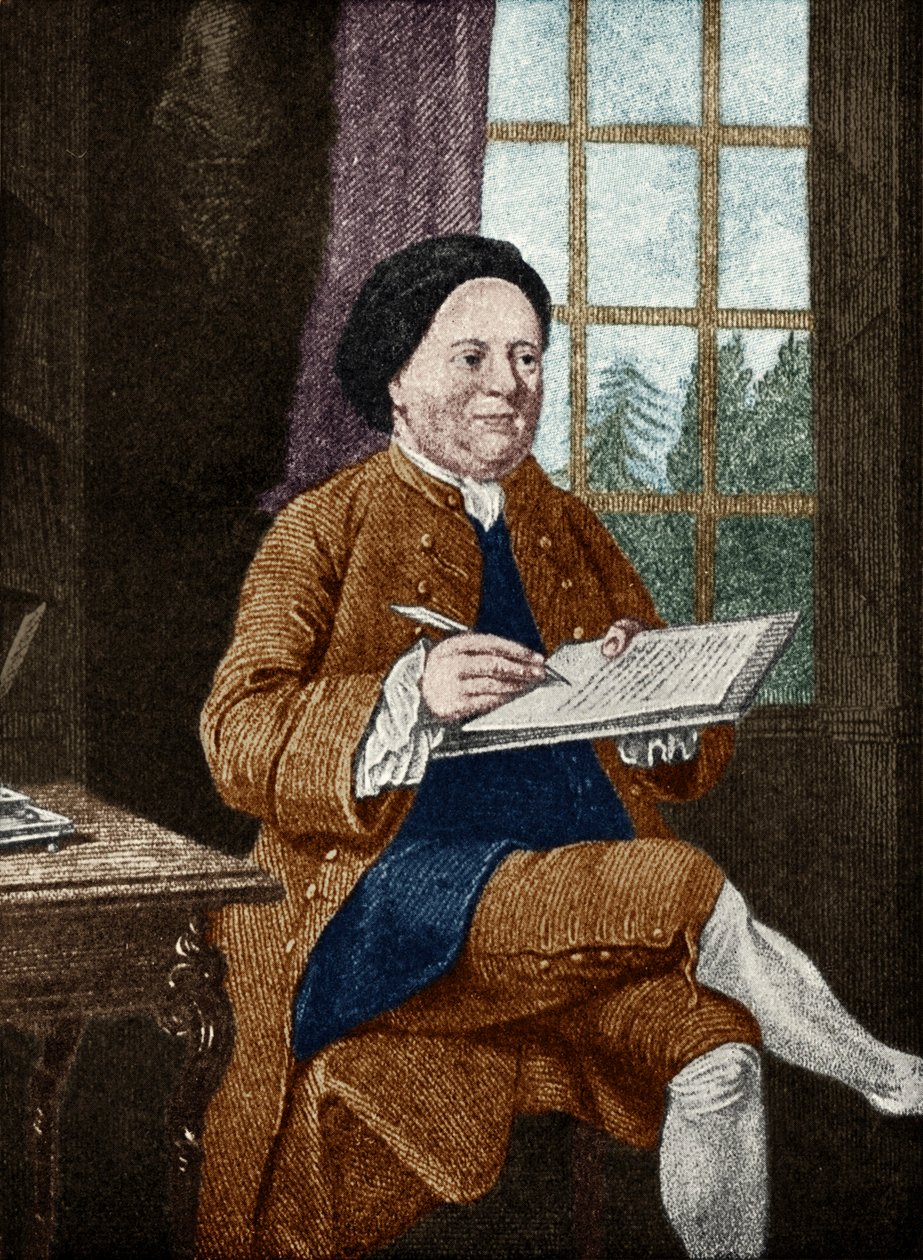 Samuel Richardson, portre. İngiliz yazar 19 Ağustos 1689 - 4 Temmuz 1761. Mason Chamberlin tarafından by Unbekannt