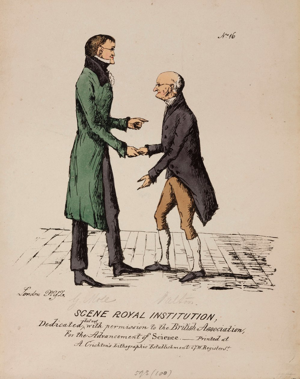 Sahne Kraliyet Kurumu: Gerrit Moll ve John Dalton, 1831-1840 dolayları by Unbekannt