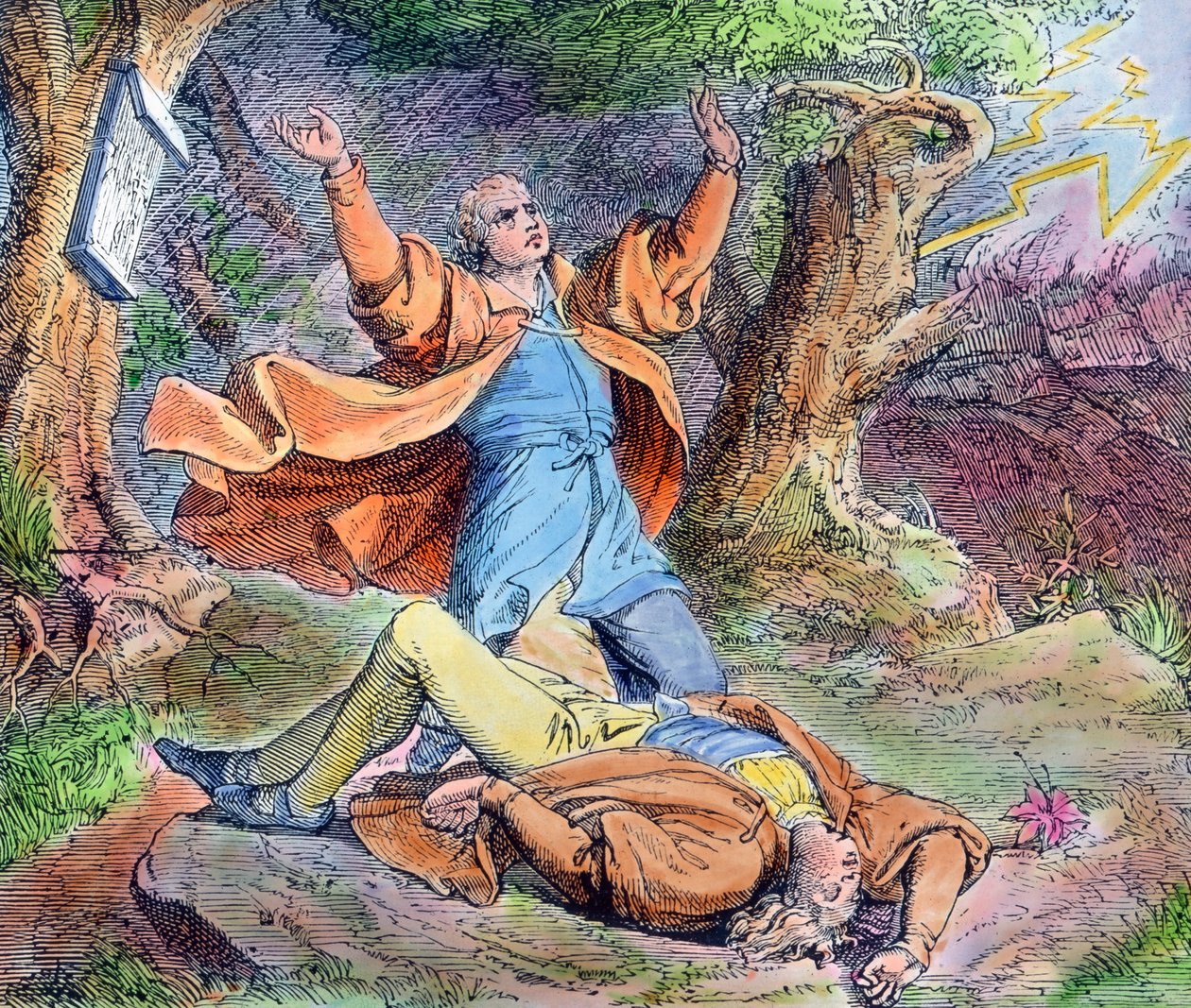 Protestan reformcu Martin Luther'in hayatından bir sahne by Unbekannter Künstler