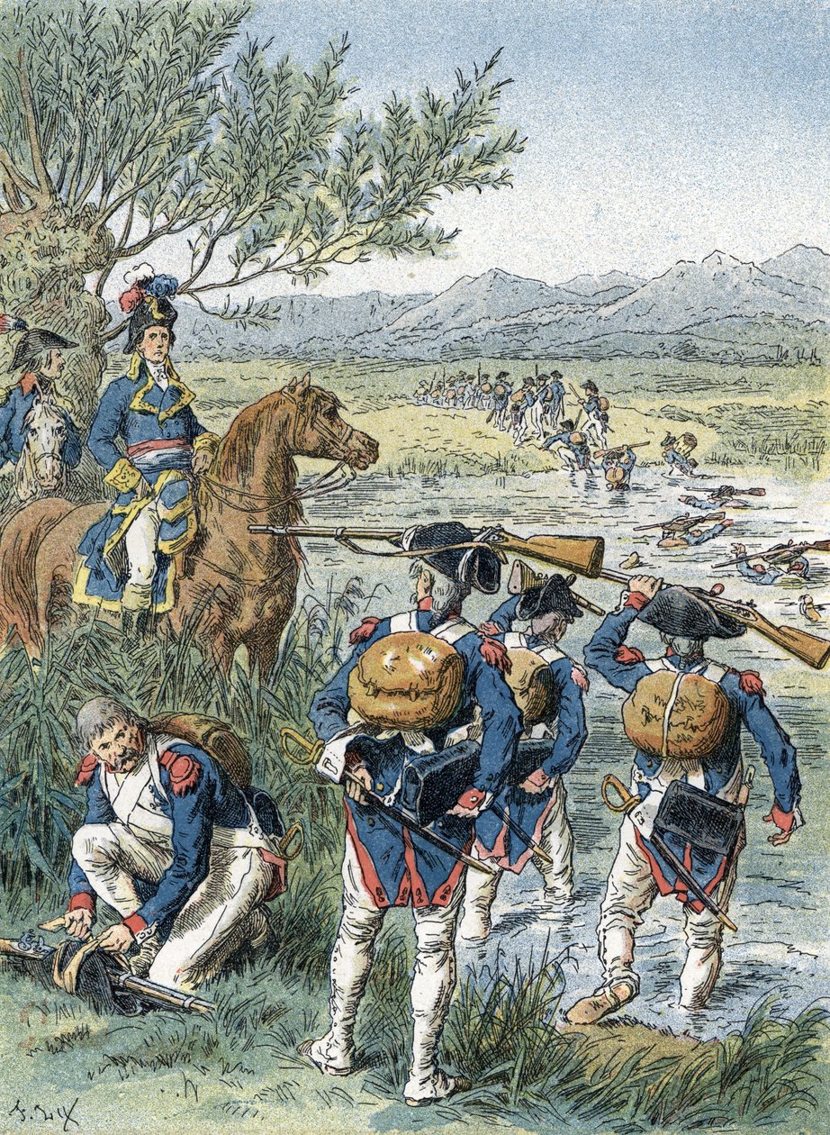 İkinci Zürih Savaşı, Limmat Geçişi (1799) by Unbekannter Künstler