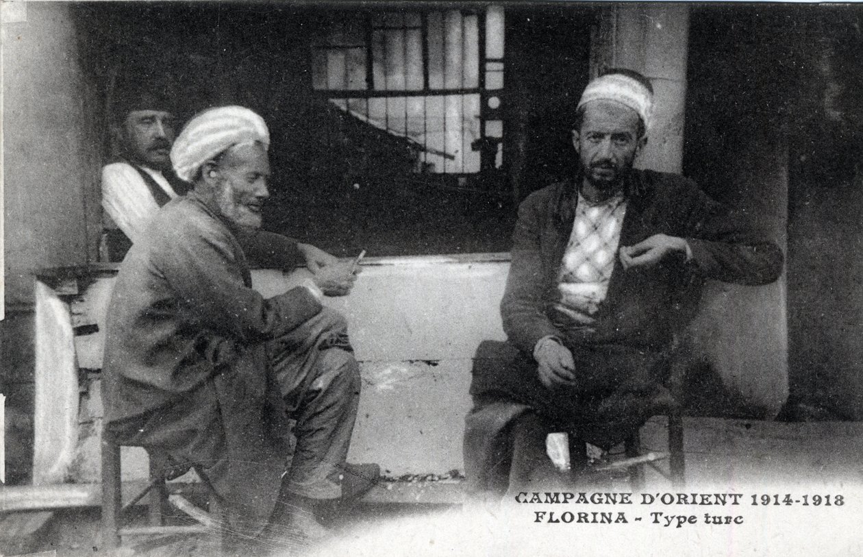 Sırbistan, Florina: Türk erkekleri - Kartpostal 1914-1918 by William M. Timlin