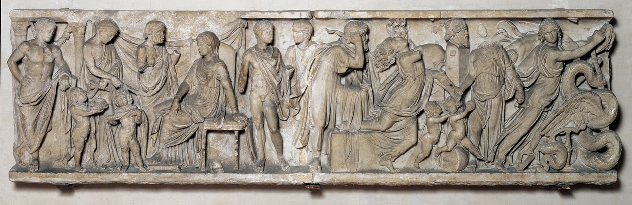 Medea efsanesini betimleyen bir lahdin yanı, Roma, 2. yüzyıl (mermer) by Unbekannt