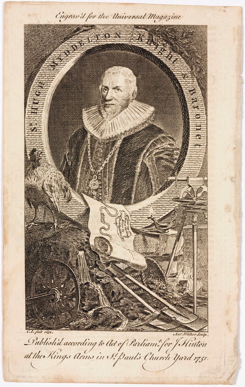 Sir Hugh Myddelton, Galli kuyumcu ve mühendis, c 1620