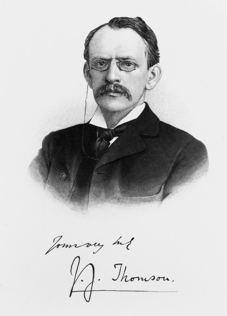 Sir Joseph J Thomson, 1900