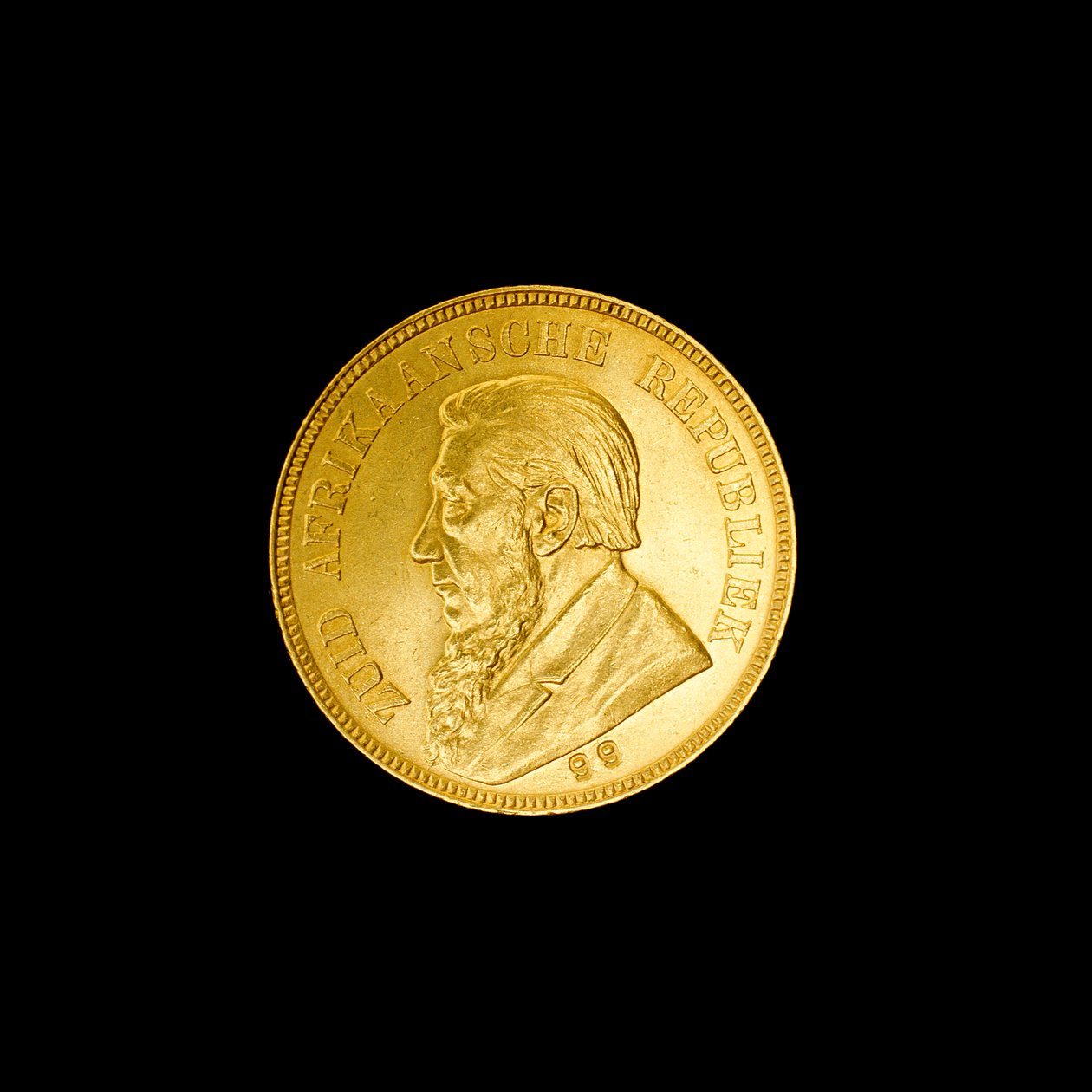 Paul Kruger Head ile Güney Afrika Pond Coin (ön yüzde) by Unbekannt