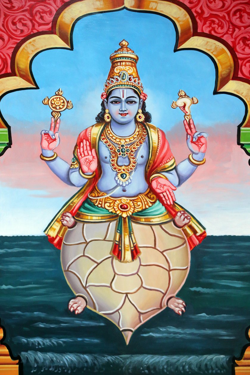 Sri Vadapathira Kaliamman Hindu Tapınağı. Avatar Oppi Vişnu. Bilenmiş zencefilden. Singapur by Unbekannt
