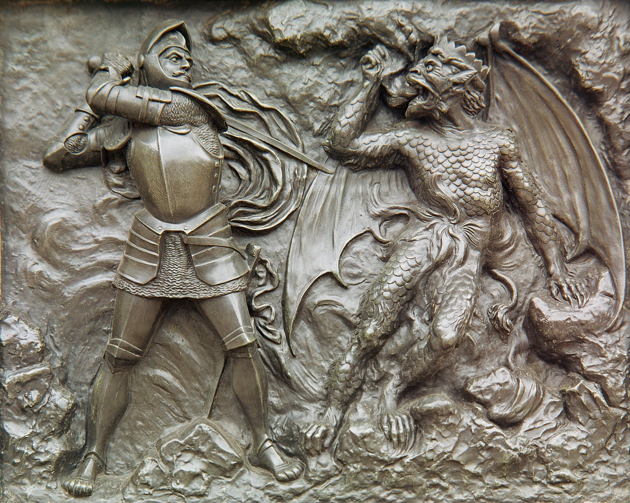 Aziz George Ejderhayla Savaşıyor (bronz) by Unbekannt
