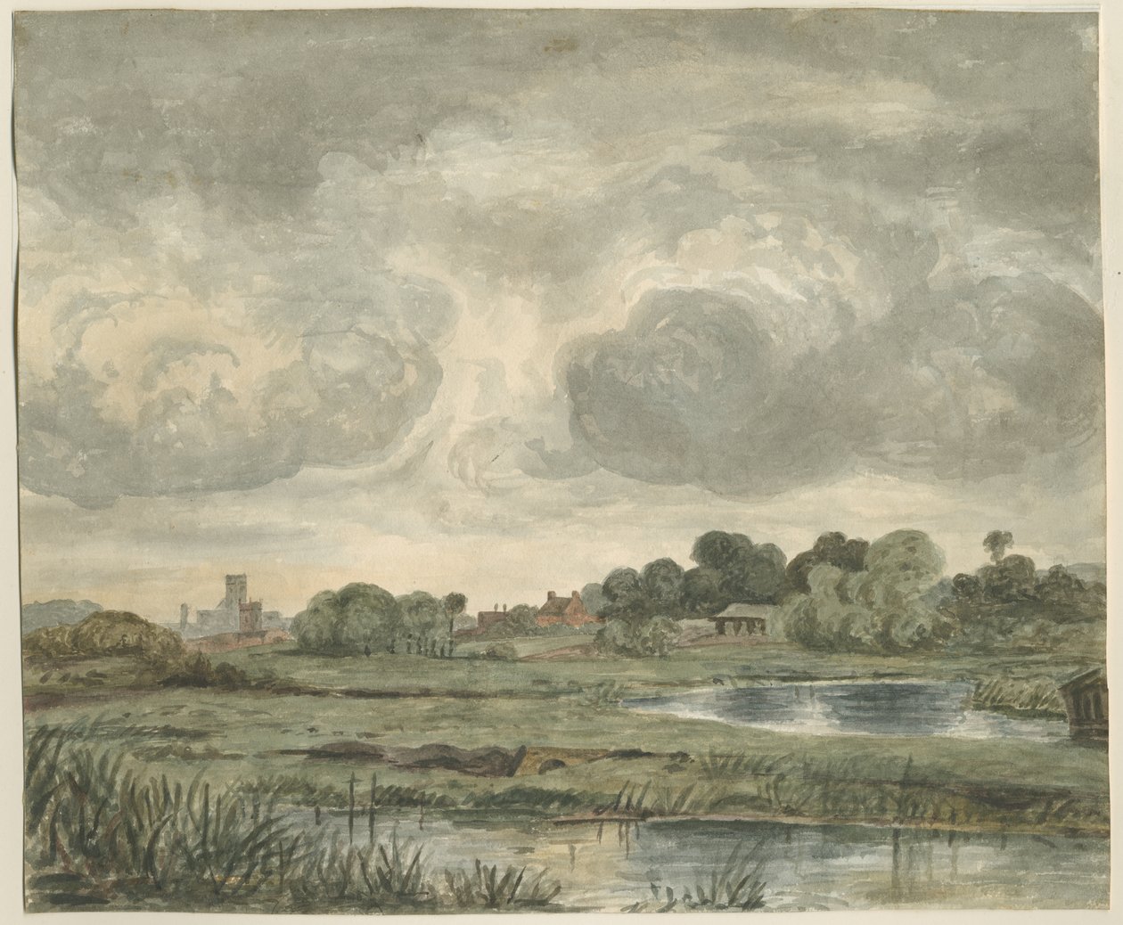 Stafford - Doğudan Uzak Görünüm: suluboya resim, nd [?19th Century] by Unbekannt