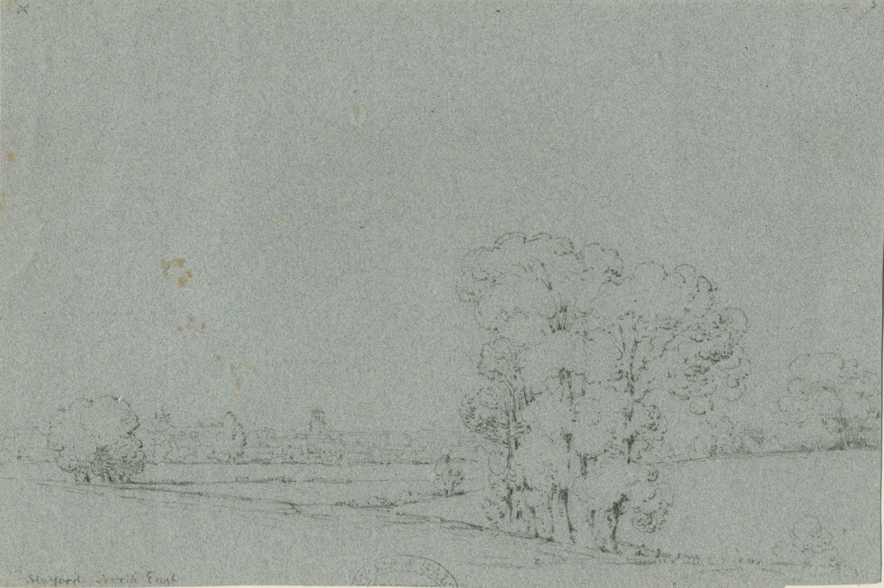 Stafford - Kuzey Doğu Görünümü: karakalem, nd [?19th Century] by Unbekannt