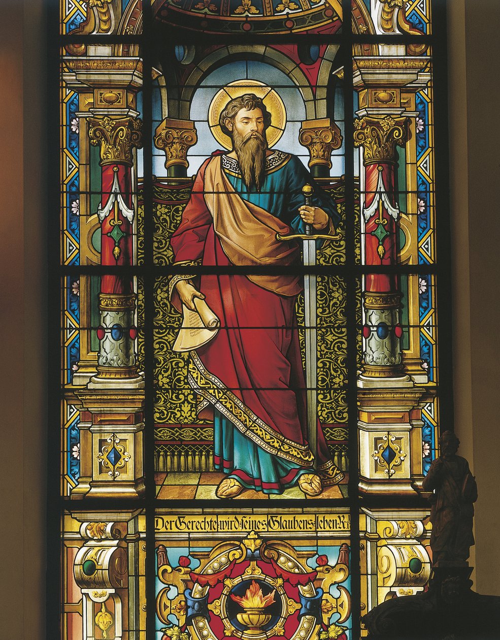 Bir azizin vitray penceresi, Stockholm, İsveç by William M. Timlin