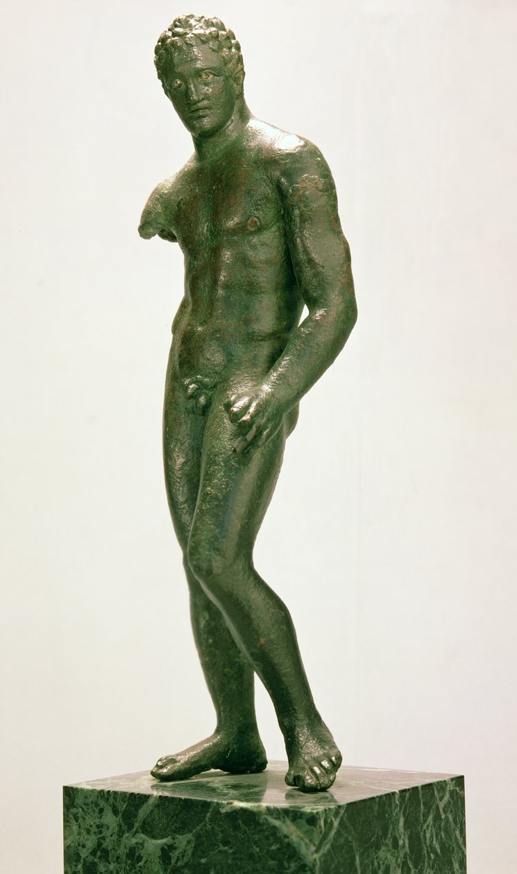 Erkek boksör heykelciği, Yunan, yaklaşık MÖ 400-375 (bronz) by Unbekannt