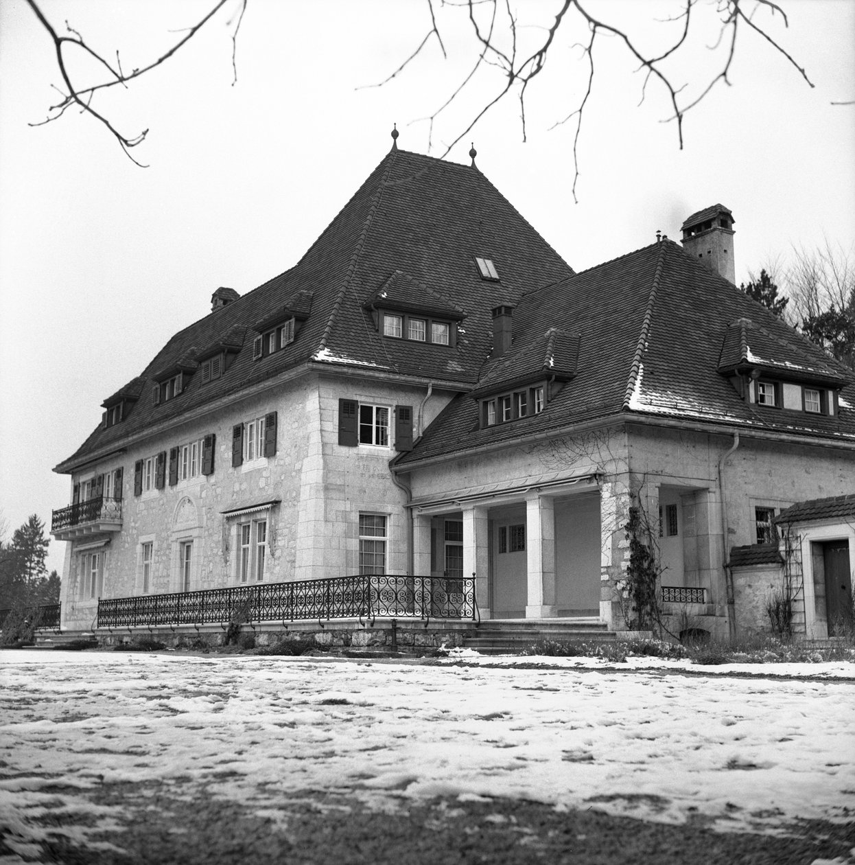 Ahşap Roemer üzerinde İsviçre Winterthur Villa by Unbekannt