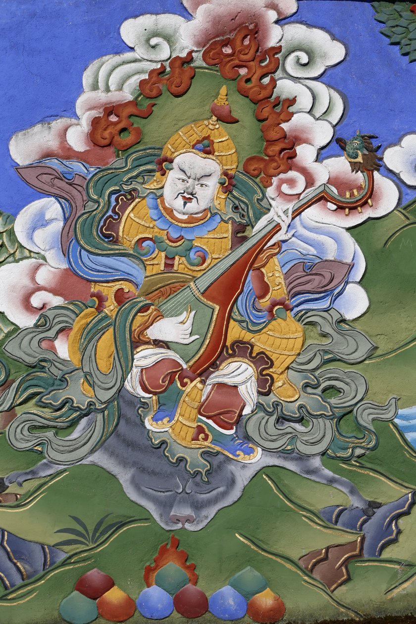 Bin Buda Tapınağı Dashang Kagyu Ling cemaati Tapınağın Muhafızı, La Boulaye, Fransa by Unbekannt