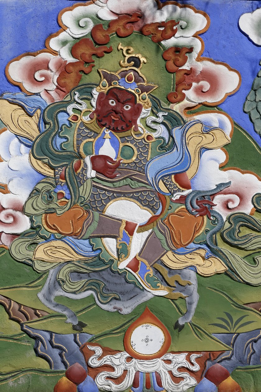 Bin Buda Tapınağı Dashang Kagyu Ling cemaati Tapınağın Muhafızı, La Boulaye, Fransa by Unbekannt