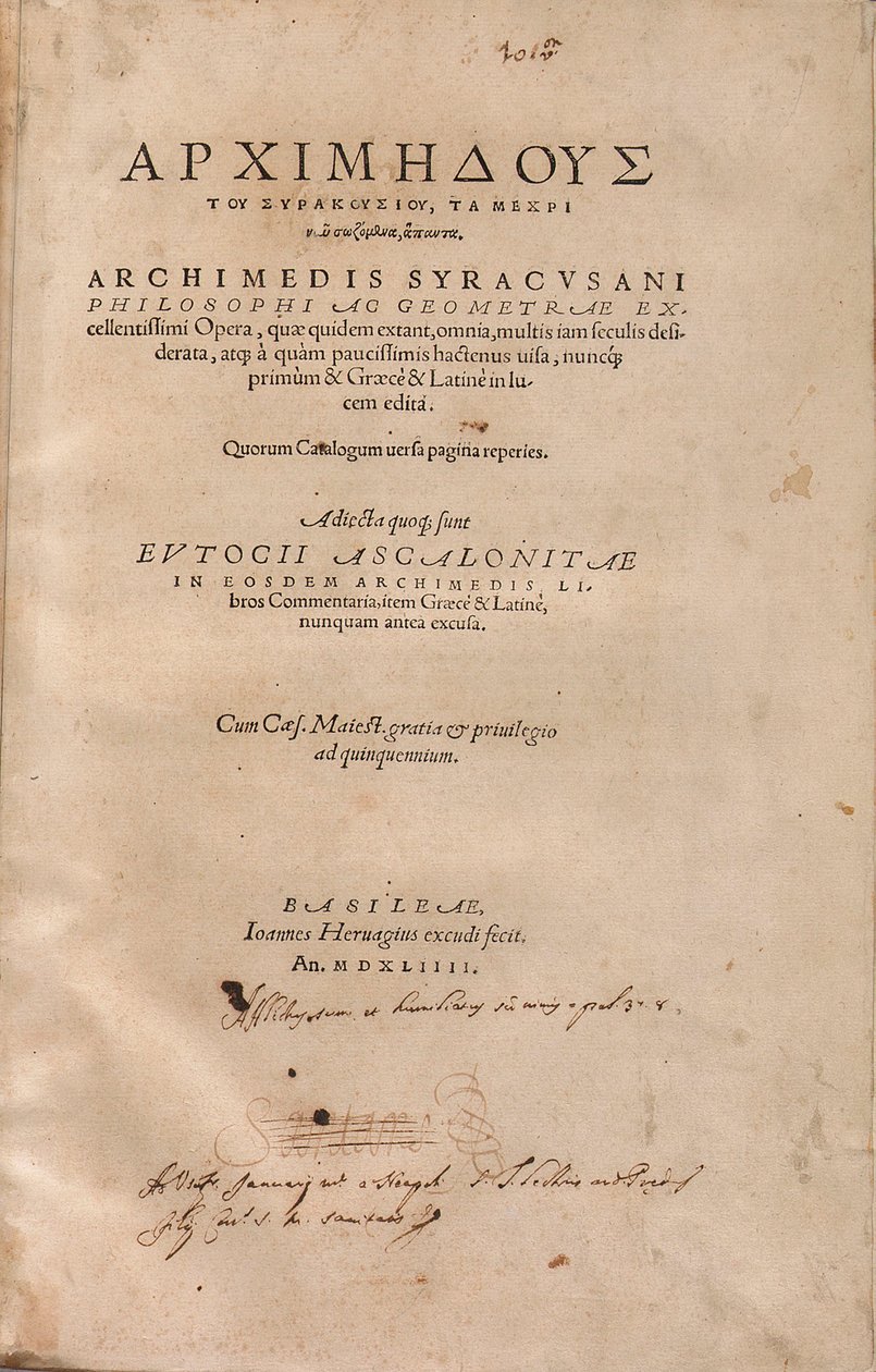 Arşimet Palimpsesti by Unbekannt
