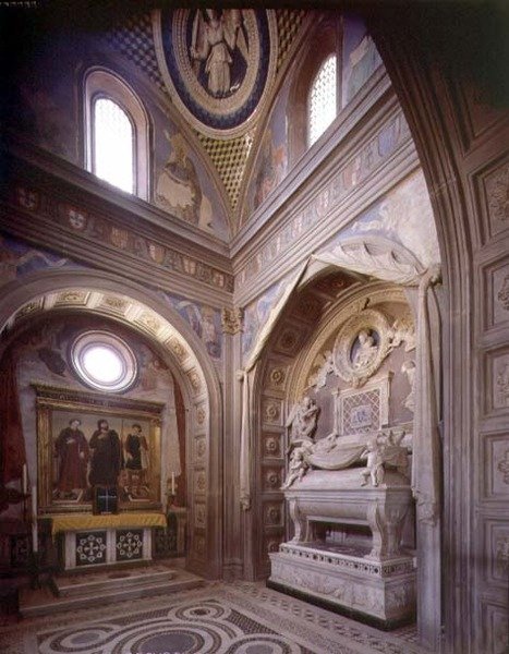 Portekiz Kardinal Şapeli, sunak ve mezar detayı Antonio Rossellino (1427-79) (fotoğraf) by Unbekannt