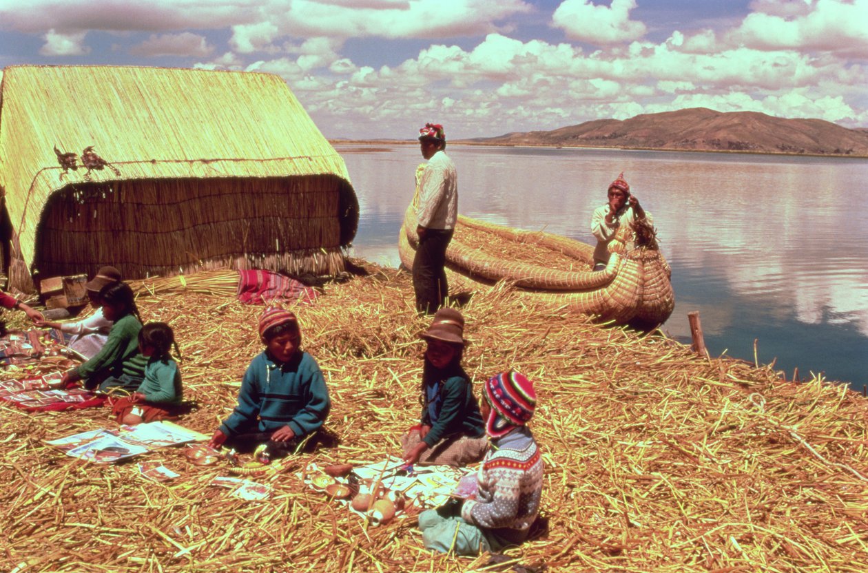 Uros Halkının Yüzen Adaları (fotoğraf) by Unbekannt
