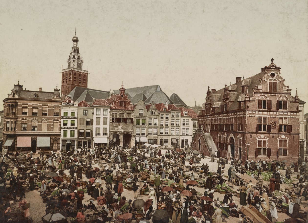 Büyük Pazar, Nijmegen, c.1900 by Unbekannt