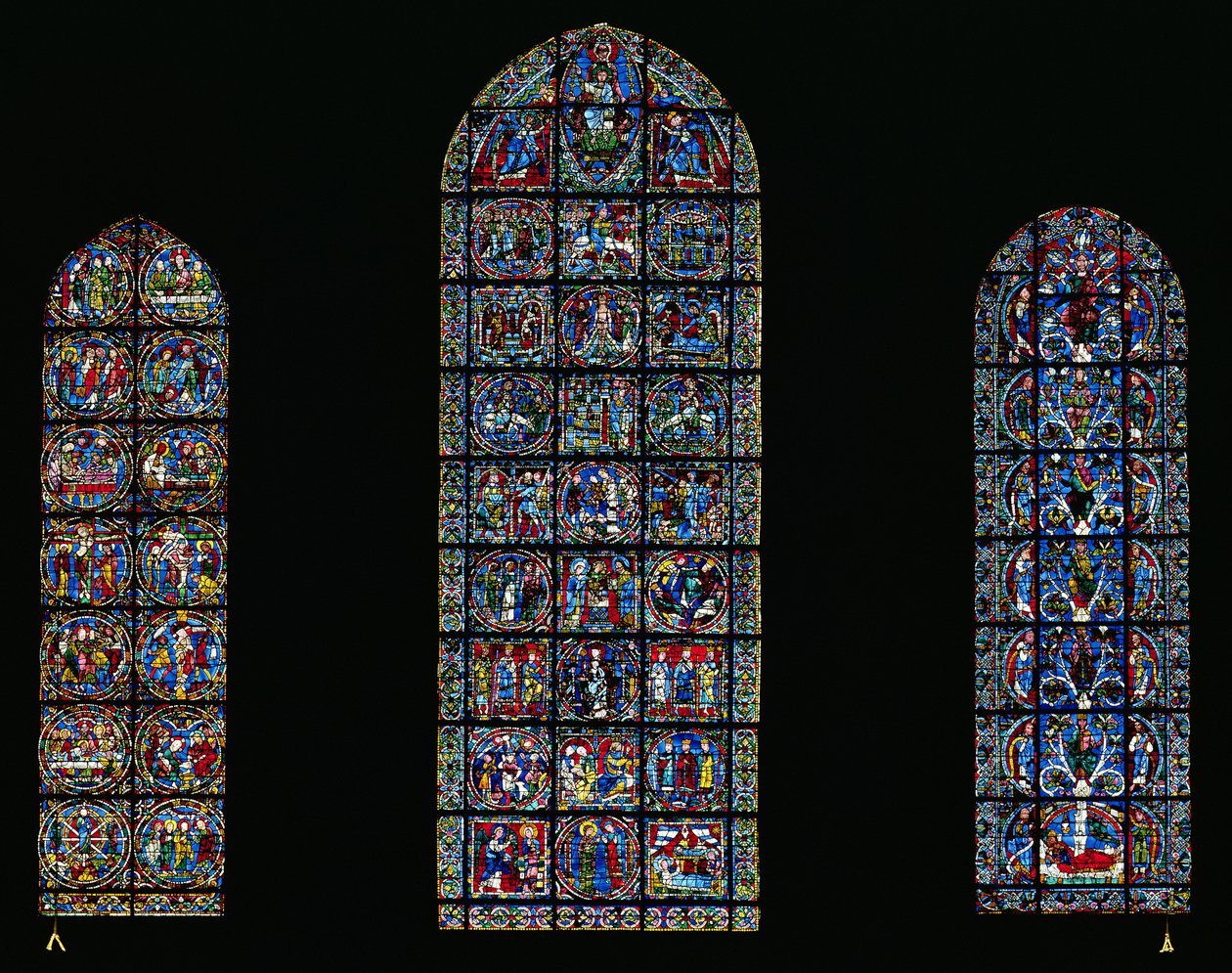 Tutku, Doğuş ve Jesse Ağacı (vitray) (detay için 98063-64) by Unbekannt