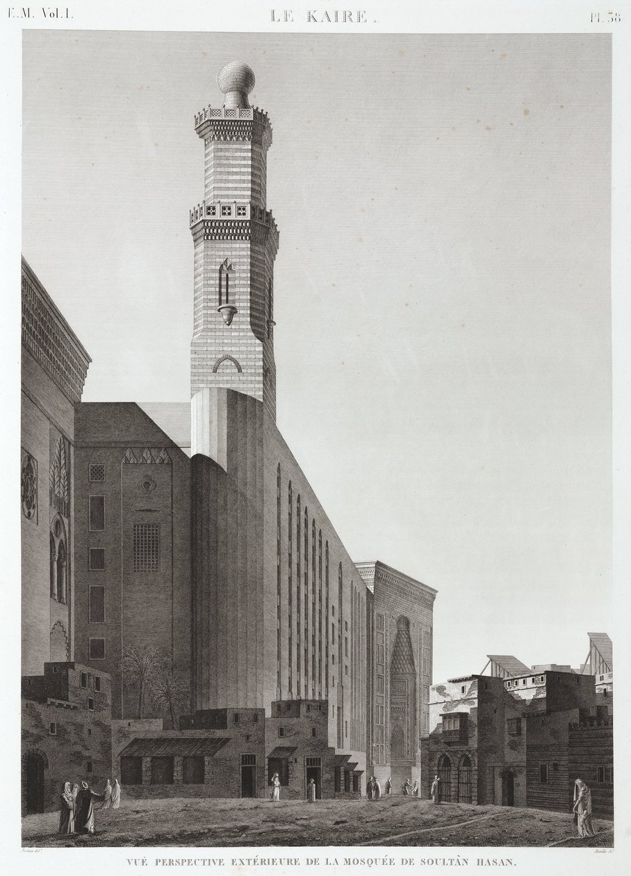 Sultan Hassan Camii, Kahire, Mısır, c 1798 by Unbekannt