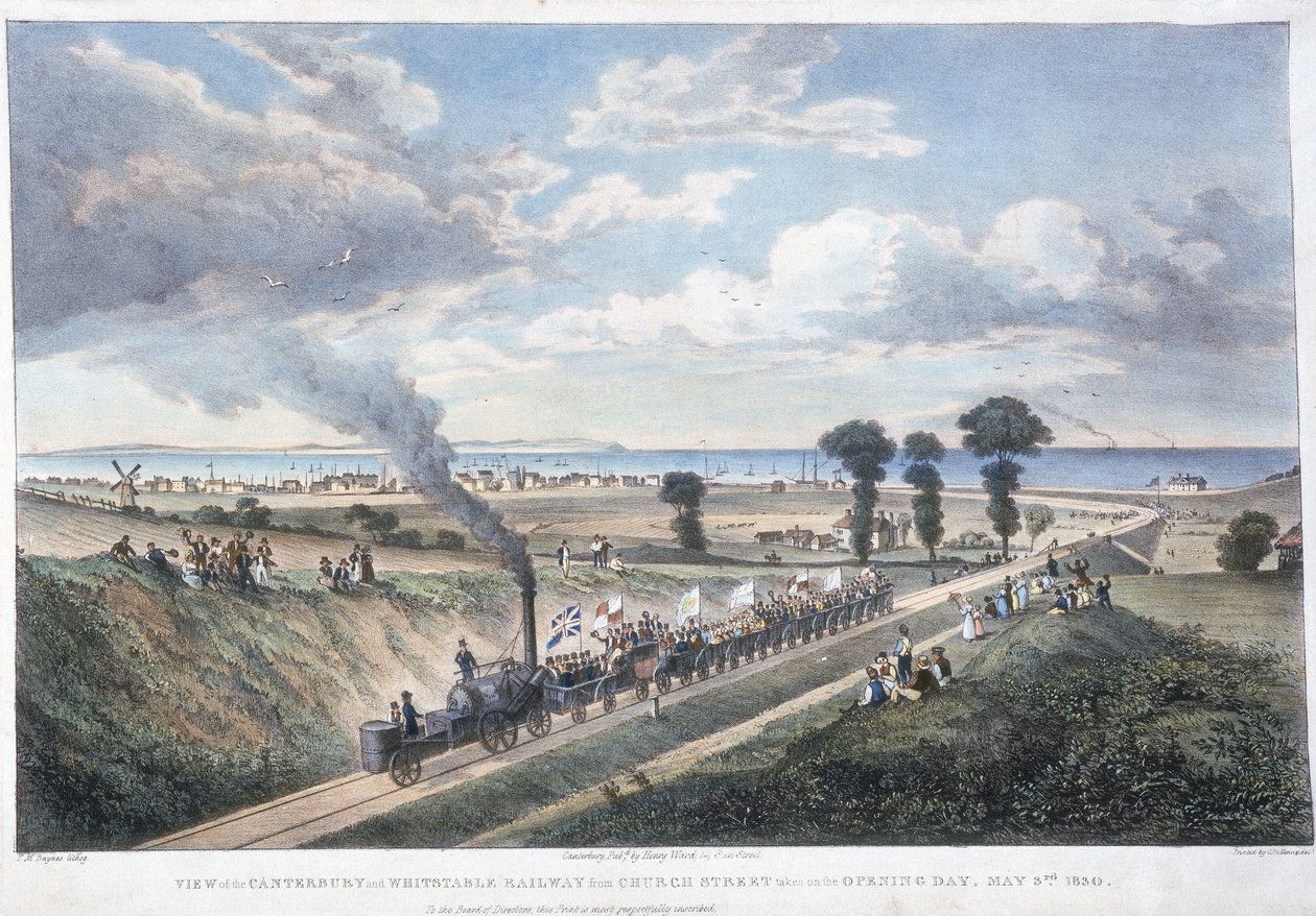 Canterbury & Whitstable Demiryolu'nun açılışı, Kent, 3 Mayıs 1830 by Unbekannt