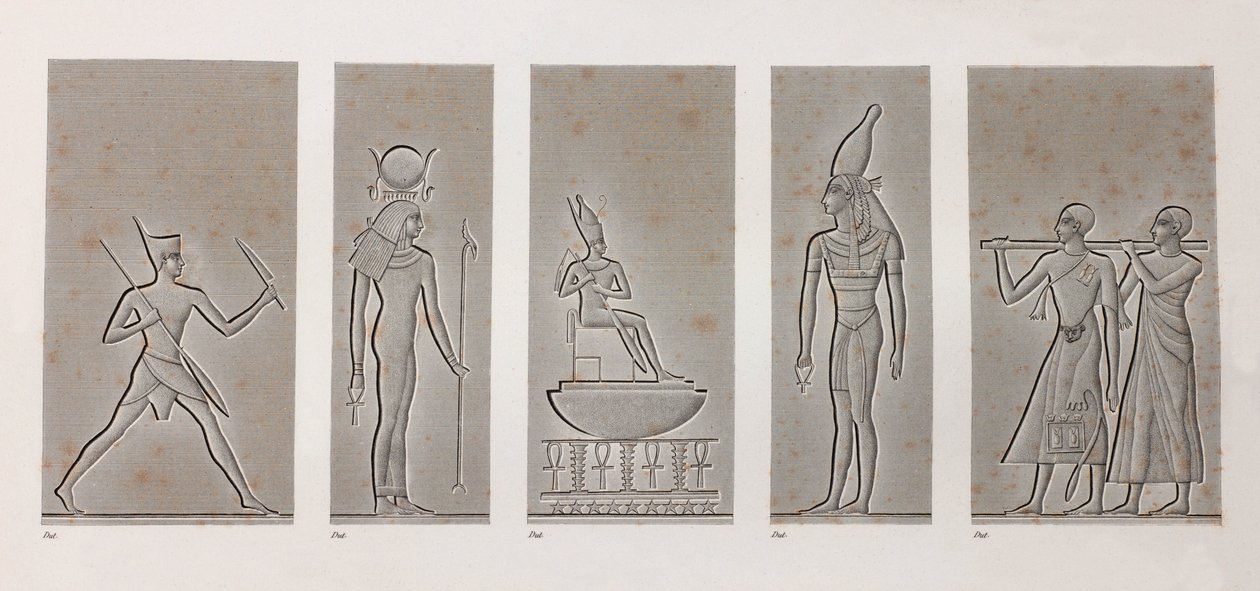 Thebes, Karnak, yakın çekim by Unbekannt