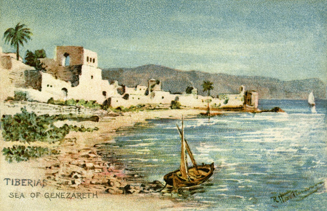 Tiberias - Genezareth denizi by Unbekannter Künstler