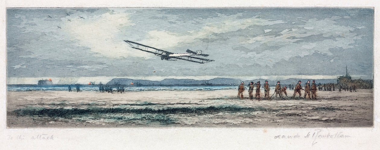'Saldırıya', c 1914-1918 by Unbekannt