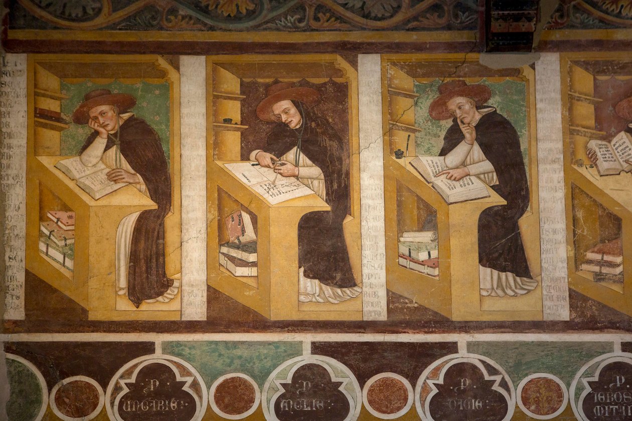 Tommaso Barisini, Tommaso da Modena olarak da bilinir, sn. XIII, fresk, St. Nicolò kilisesi, nef, Treviso, İtalya (fotoğraf) by Unbekannt