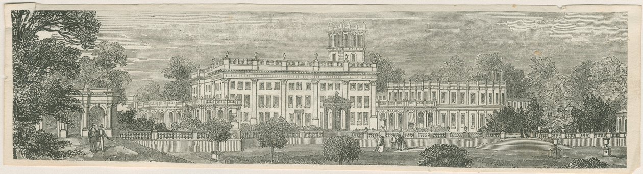 Trentham Hall: gravür gravürü ve [?19. yüzyıl ortası] by Unbekannt
