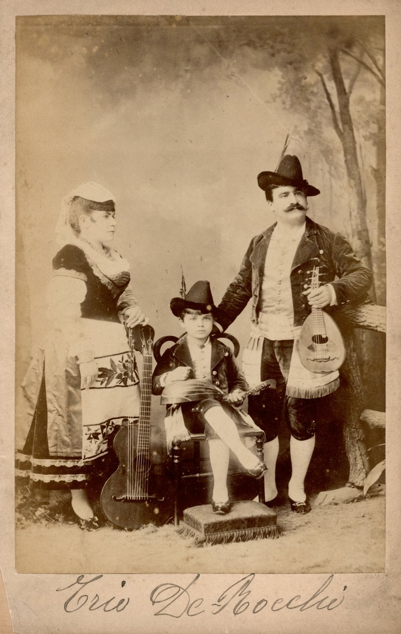 Trio De Bocchi, Lombardiya, 1880 dolayları (s/b fotoğraf) by Unbekannter Künstler