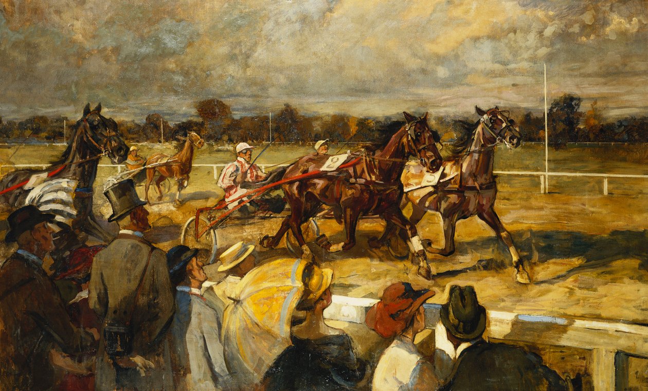 Trotting, Hoppe-Garden, Berlin, 1900 dolayları by Unbekannt