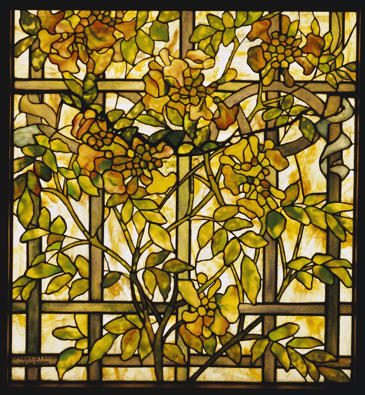Trompet Asma cam pencere, Tiffany Studios by Unbekannt