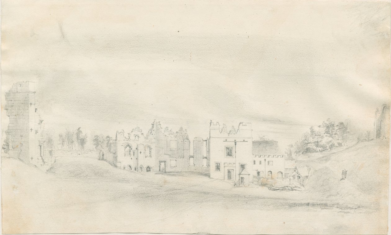 Tutbury Kalesi: karakalem, nd [?19th Century] by Unbekannt