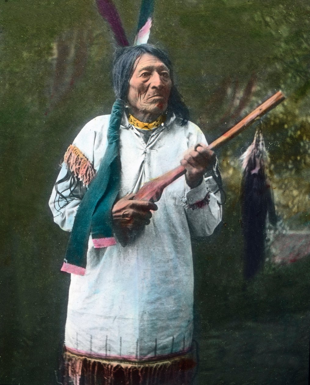 Amerika Birleşik Devletleri, Bir Kızılderili Medicin Man Portresi, C.1910 (fotoğraf) by Unbekannter Künstler