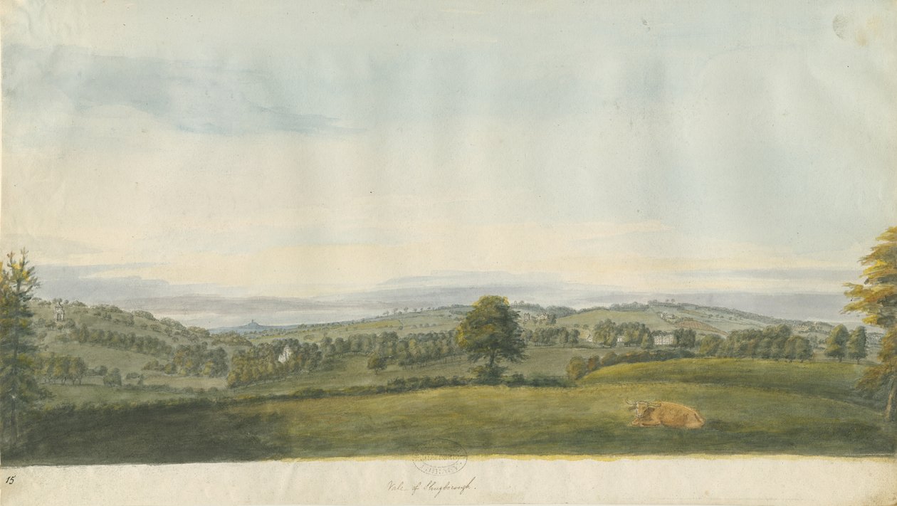 Vale of Shugborough: suluboya resim ve [18. yüzyılın sonları] by Unbekannt