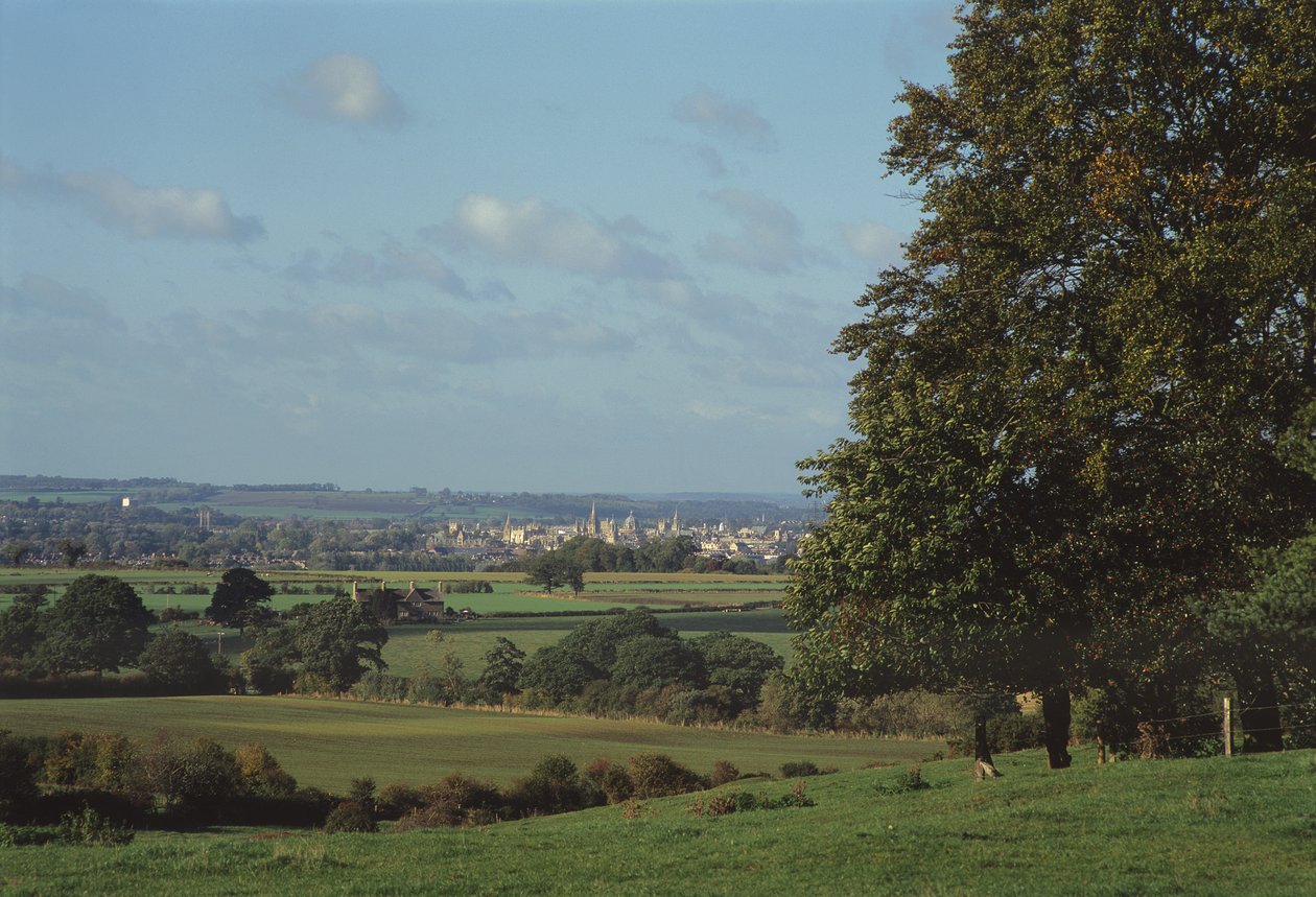 Boar's Hill'den Oxford manzarası (fotoğraf) by Unbekannt