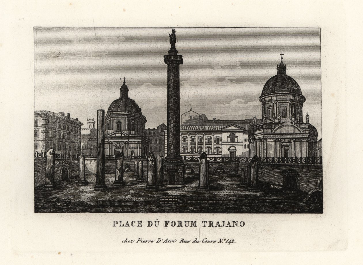 Trajan Sütunu ile Trajan Forumu Piazza