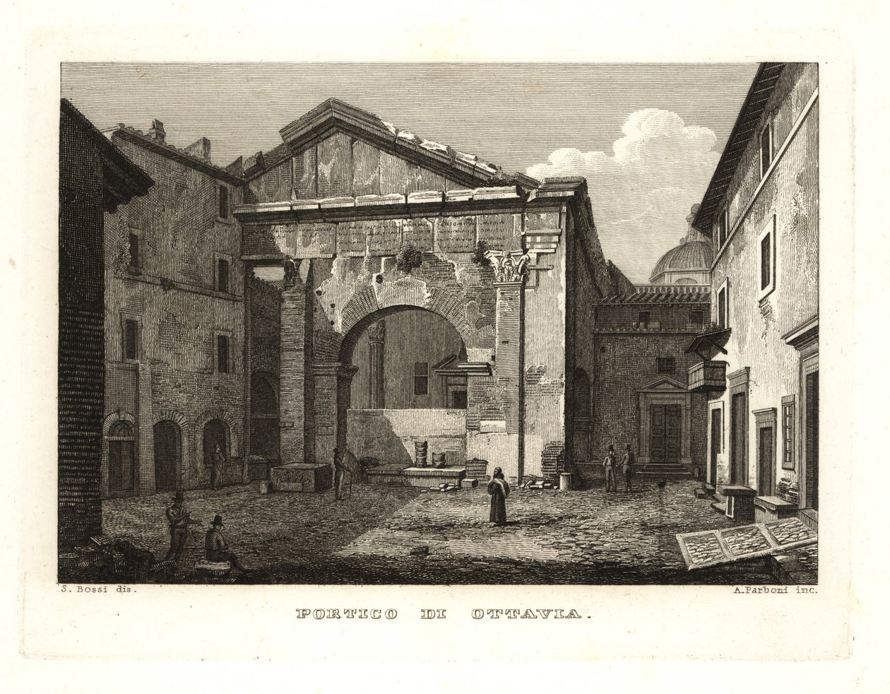 Porticus Octaviae veya Octavia Portico (Portico di Ottavia), Roma