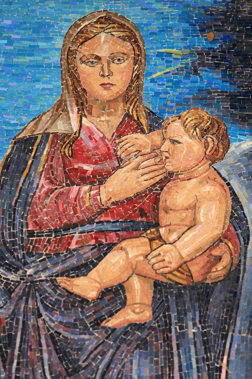 Bakire ve çocuk. Guatemala. Duyuru Bazilikası, Nasıra, İsrail by Unbekannt